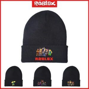 kf-S797c31aae8a44e8fb49c8ab78ab70fd2Y-2023-Roblox-Game-Virtual-World-Peripheral-Knitted-Hat-Woolen-Hat-Cold-and-Warm-Sunshade-Hat-Gift 2023 Roblox Game Virtual World Peripheral Knitted Hat Woolen Hat Cold and Warm Sunshade Hat Gift for Boys Girls In Autumn Winter
