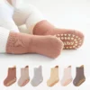 2023 Autumn and Winter Terry Thickened Baby Socks Non Slip Baby Floor Socks Newborn Cotton Socks Children Cute Socks
