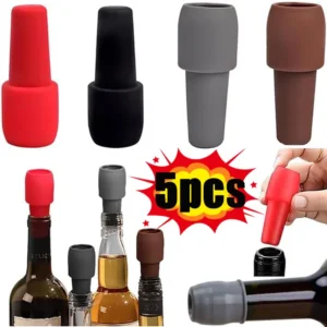 kf-S9ed3d69ca41349a3a62fd64fdafe33ady Silicone Wine Stoppers Beverage Bottle Sealer Reusable Sparkling Wine Bottle Stopper Keeping Wine Champagne Fresh Kitchen Tools