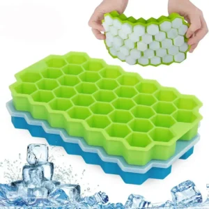 kf-Sf52fac45155d4f87a2e594311807cc236 37-grid Silicone Ice Cube Mold with Cover Cellular Mesh Stackable DIY Ice Mold Reusable Food Grade Kitchen Utensils