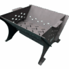Lyno & Kay FlatPack Standard Fire Pit – 32”x23.5”x14” – Portable Steel Fire Pit with Removable Ash Tray – Outdoor Foldable Design – Made in the USA